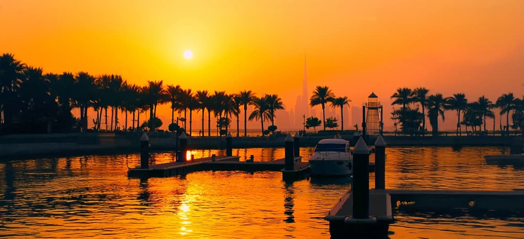 Le meilleur coucher de soleil à Dubaï